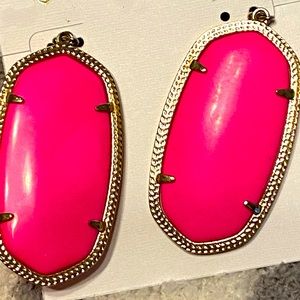 Original Neon Pink Danielles in Gold metal.